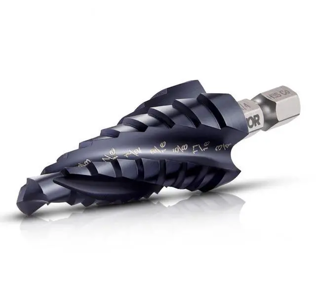 Main image of VEVOR Step Drill Bit 1/4 to 3/4 inch with 1/4 inch Hex Shank High Speed Steel