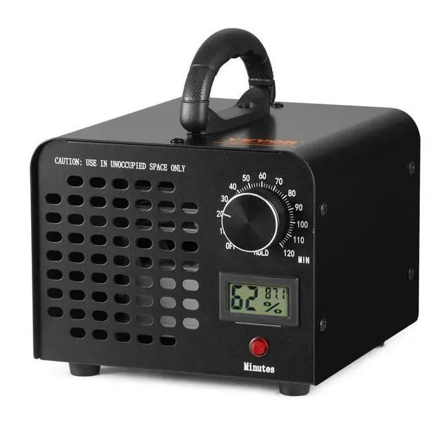 Alt view image 2 of 9 - VEVOR Ozone Generator, 24000mg/h Ozone Machine Odor Remover, High Capacity Commercial/Industrial Ozone Generator Machine, Home Air Ionizers Deodorizer with 0-120 min Time Setting for Rooms, Cars, Pets