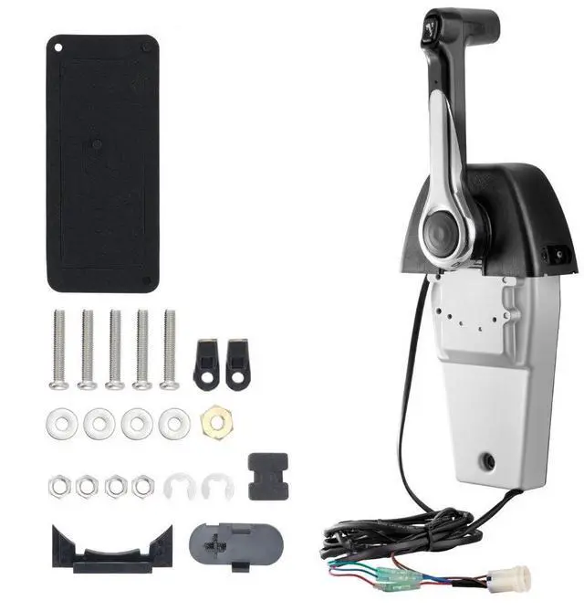 Alt view image 2 of 2 - VEVOR Boat Throttle Control, 704-48205-P1 Top-Mounted Outboard Remote Control Box for Yamaha 4-Stroke, Marine Throttle Control Box with Power Trim Switch and 4.6 ft Harness with 5 Pin Connector