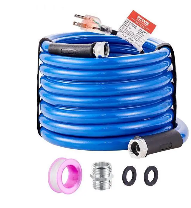 Alt view image 2 of 9 - VEVOR 25ft Heated Water Hose for RV, Heated Drinking Water Hose Antifreeze to -45°F, Automatic Self-regulating, 5/8" I.D. with 3/4" GHT Adapter, Lead and BPA Free