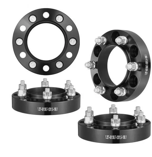 Alt view image 2 of 2 - VEVOR 1.25" 6"x5" Wheel Spacers Wheel Adapters 6 Lug Forged Spacer 4 PCS Blue