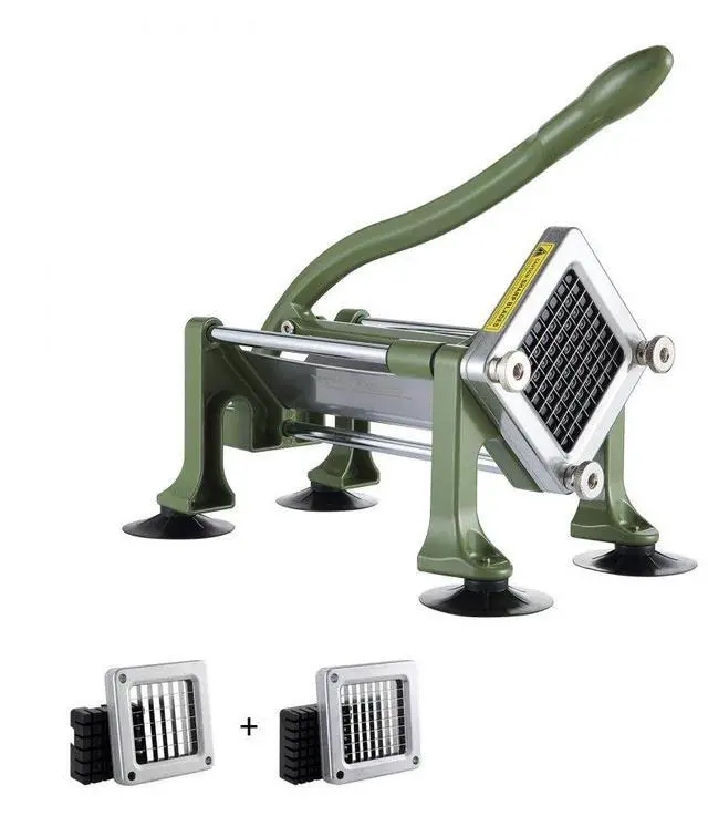 Main image of French Fry Cutter Stainless Steel Potato Vegetable Slicer Chopper 2 Blades