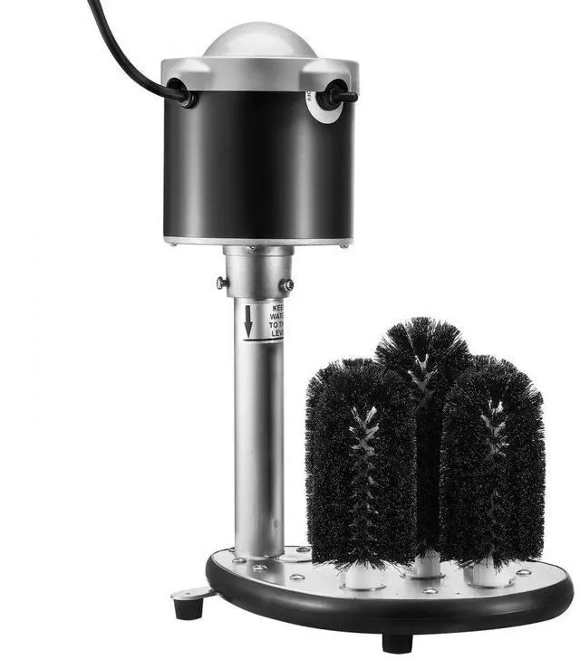 Alt view image 2 of 2 - VEVOR Electric Glass Washer 5-Brush Bar Glass Cleaner 600 Cups/H for Wine Glass