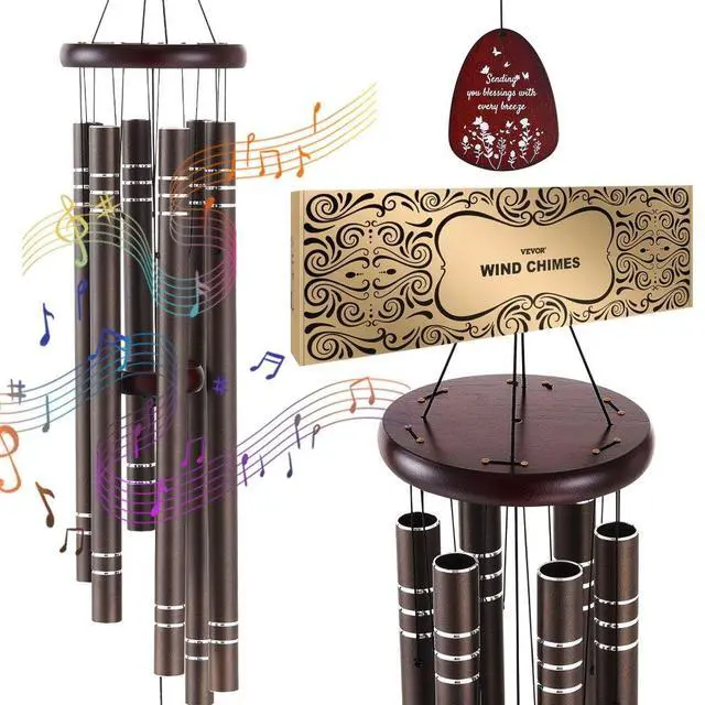 Alt view image 2 of 2 - VEVOR Wind Chimes for Outside 42-Inch Aluminum Memorial Deep Tone Wind Chimes