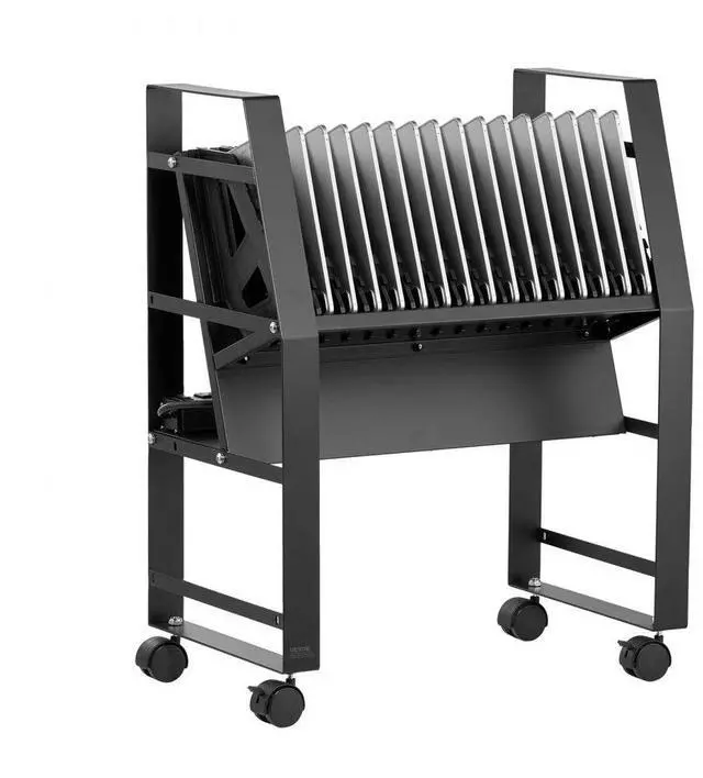 Alt view image 2 of 2 - VEVOR Charging Cart, 16 Device Mobile Open Charging Station, Up to 15.6 in Screen Size, Office and Classroom Mobile Charging Cart, for Chromebook, Tablet and Laptop