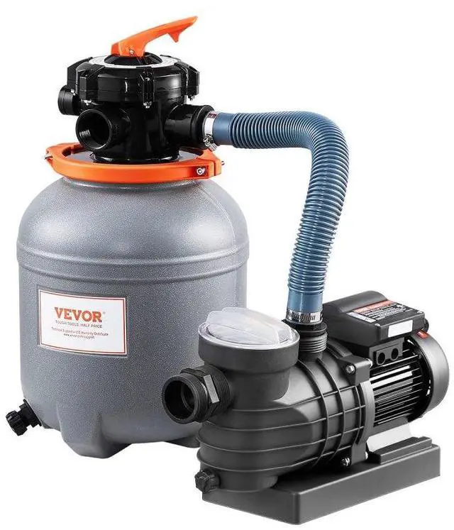 Alt view image 2 of 2 - 12 in Sand Filter Pump for Above Ground Swimming Pools 1/2 HP 3000 GPH Flow Rate