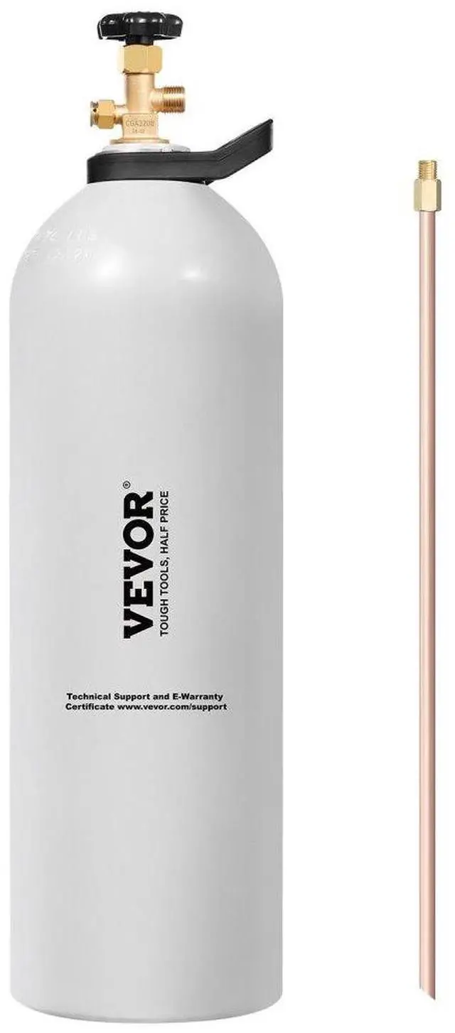 Main image of CO2 Tank 20 lbs New Aluminum Alloy Gas Cylinder with Siphon Tube DOT Approved