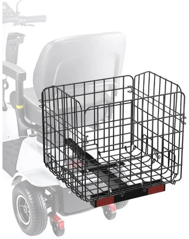 Main image of Scooter Rear Basket Folding Basket 1-inch Receiver Pride Mobility Scooter