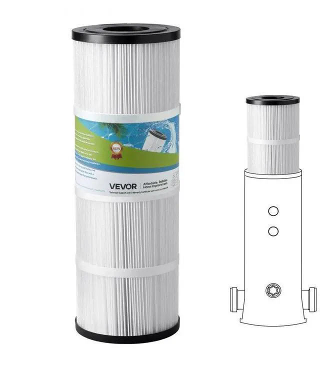 Alt view image 2 of 2 - VEVOR Hot Tub Pool Filter Cartridge 50 Sq. Ft Compatible Hayward C500 Pleatco PA50