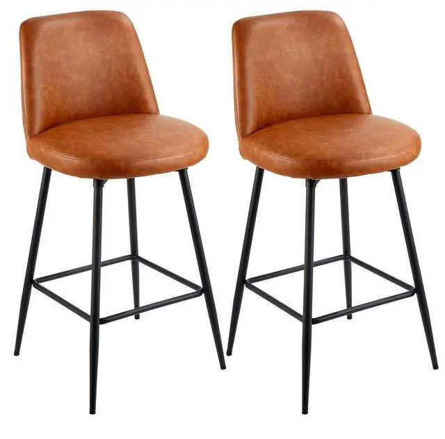 Main image of VEVOR 27 in Bar Stool Modern Counter Height Barstool Swivel Kitchen Chair 2 Set