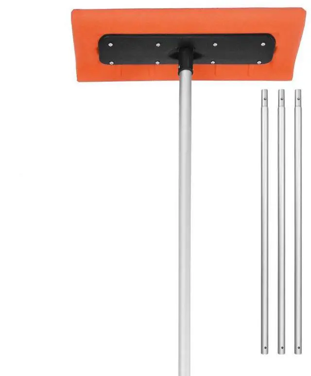 Main image of VEVOR 7.3-18.4ft Adjustable Snow Roof Rake 17.7 in Foam Blade Snows Removal Tool