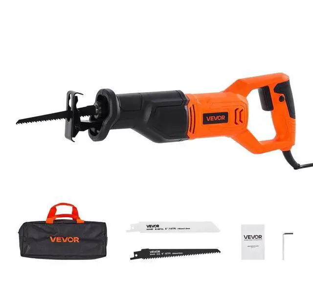 Main image of VEVOR Corded Reciprocating Saw Electric Reciprocating Saw 120V 6 Amp 3000 SPM