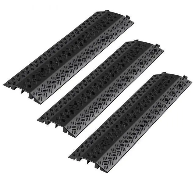 Main image of VEVOR Drop Over Cable Cover Heavy Duty Floor Cord Protector Ramp 17500 lbs 3 PCS