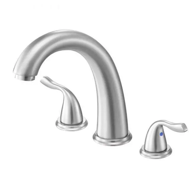 Main image of VEVOR Roman Tub Faucet 3 Hole Gooseneck Waterfall Bathtub Faucet High Arc Spout