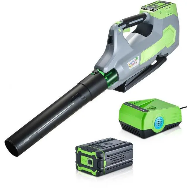 Main image of VEVOR 60V Leaf Blower Cordless 650 CFM/125 MPH 3 Speed Control with 5Ah Battery