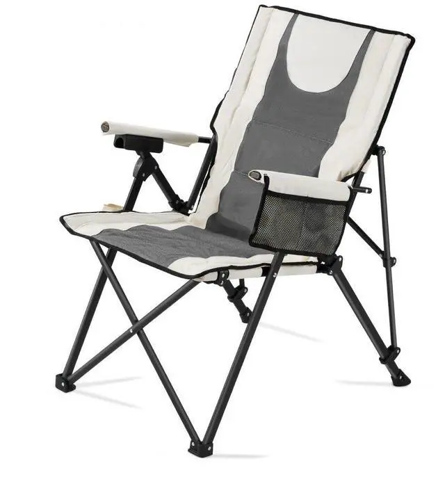 Main image of VEVOR Folding Camping Chair Portable High Back Chair Heavy Duty with Cupholder