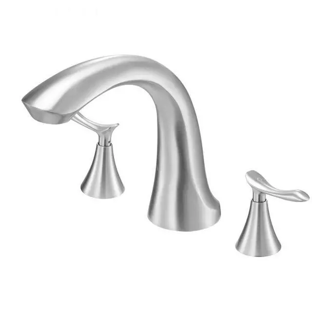 Main image of VEVOR Roman Tub Faucet 3 Hole Gooseneck Waterfall Bathtub Faucet with 2 Handles