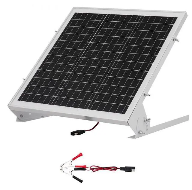 Main image of VEVOR Solar Battery Trickle Charger Kit 20W 12V with Built-in MPPT Controller