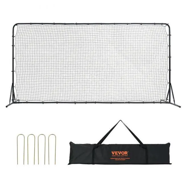 Alt view image 2 of 2 - VEVOR Soccer Rebounder Net, 12x6FT Iron Soccer Training Equipment, Sports Football Training Gift with Portable Bag, Volleyball Rebounder Wall Perfect for Backyard Practicing, Solo Training, Passing