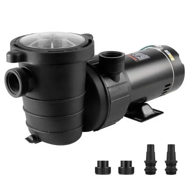Alt view image 2 of 2 - VEVOR Above Ground Pool Pump, 1HP, 80 GPM Max. Flow Single Speed Swimming Pool Pump, 120V 3450 RPM 36 ft Max. Head Lift Pool Pump with Filter Basket, for Above Ground Pools Hot Tubs Spas,Tested to UL