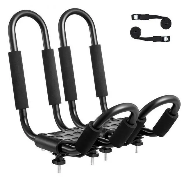 Alt view image 2 of 2 - VEVOR Kayak Roof Rack 2 Pairs Soft Roof Rack Carrier for kayak SurfBoard Car SUV