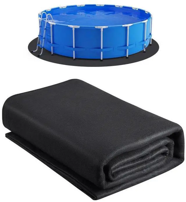 Main image of VEVOR 18ft Round Pool Liner Pad, Pool Liner Pad for Above Ground Swimming Pools, Pool-Mat Prevents Punctures, Recycled Geotextile Material Underlayment Pads, Extend Service Life