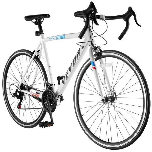 Alt view image 2 of 2 - VEVOR Road Bike Racing Bicycle 700C Shimano 21 Speeds Carbon Steel Frame Caliper Brake
