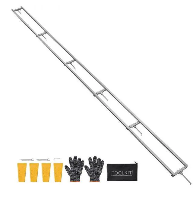 Main image of VEVOR Rail Mill Guide System, 15 ft 6 Crossbar Chainsaw Mill Kits, Aluminum Saw Milling Rails System Works with Chainsaw, 4 Wedges, Adjustable Rail Milling Guide Kit for Builders Woodworkers