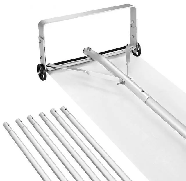 Main image of VEVOR Snow Roof Rake, 18.5 in Aluminum Blade, 5.2-30 ft Adjustable Roof Snow Scraper with Wheels & Slide, , Lightweight Snows Removal Tool for House Rooftop Leaves Debris Clearing