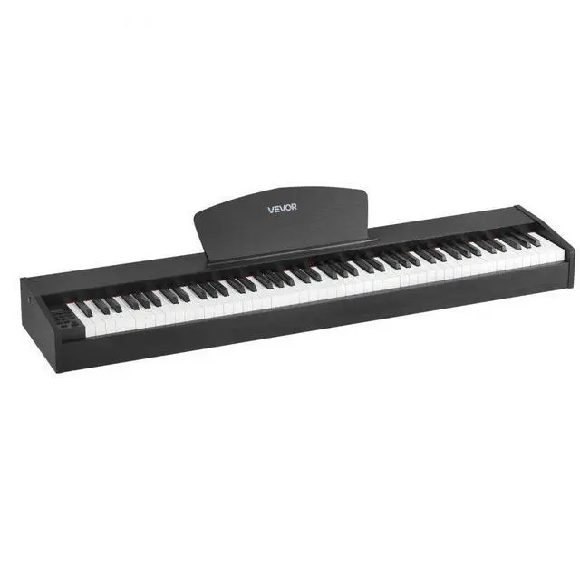 Main image of VEVOR Weighted Digital Piano, 88 Keys Fully Weighted, Electric Piano Dual Keyboard & Speakers, with Sustain Pedal, Recording Function, 238 Tones, Wireless Connection, for Beginners, Without Stand