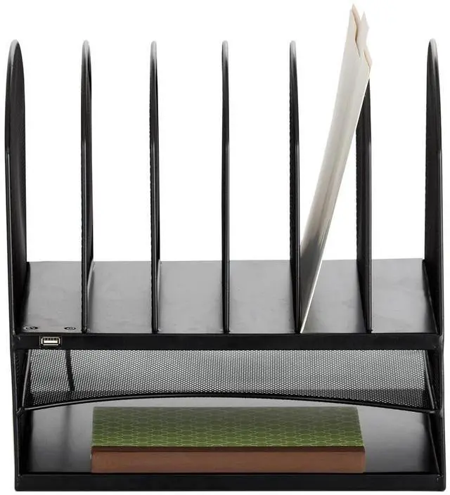Main image of Powered Onyx 2 Horizontal/6 Upright Sections - Black
