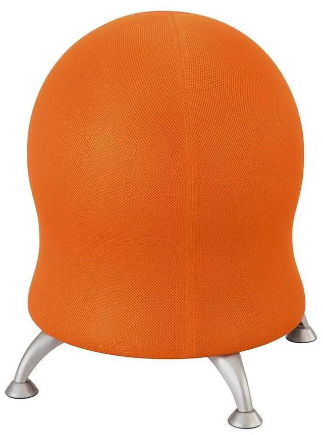 Alt view image 5 of 7 - Safco 4750OR energy Ball Chair - Backless - Supports Up to 250 lb - Orange Fabric