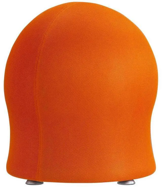 Alt view image 7 of 7 - Safco 4750OR energy Ball Chair - Backless - Supports Up to 250 lb - Orange Fabric