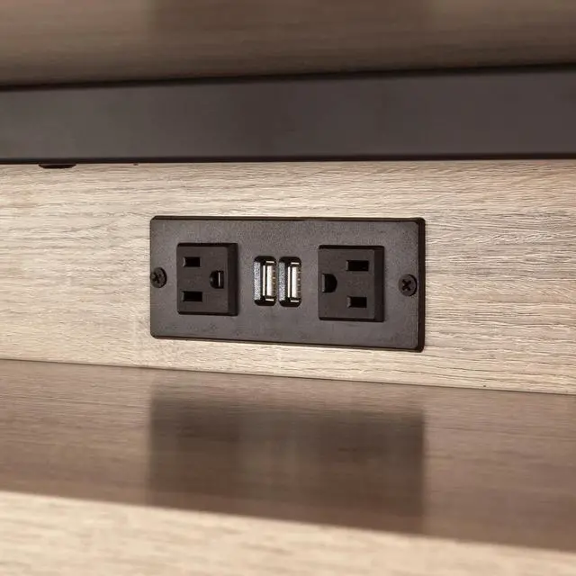 Alt view image 3 of 5 - Power Module With 2 Power And 2 Usb Outlets, 1 Daisy Chain Black