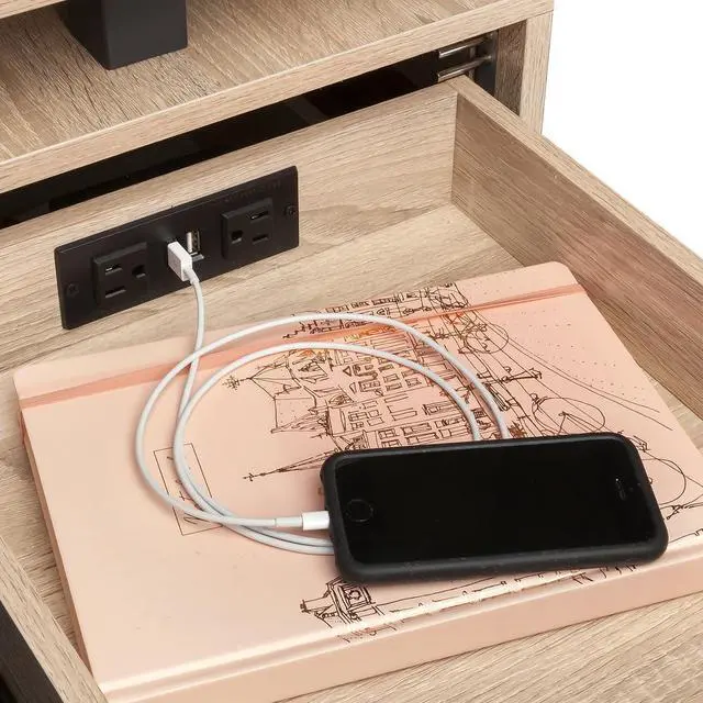 Alt view image 4 of 5 - Power Module With 2 Power And 2 Usb Outlets, 1 Daisy Chain Black