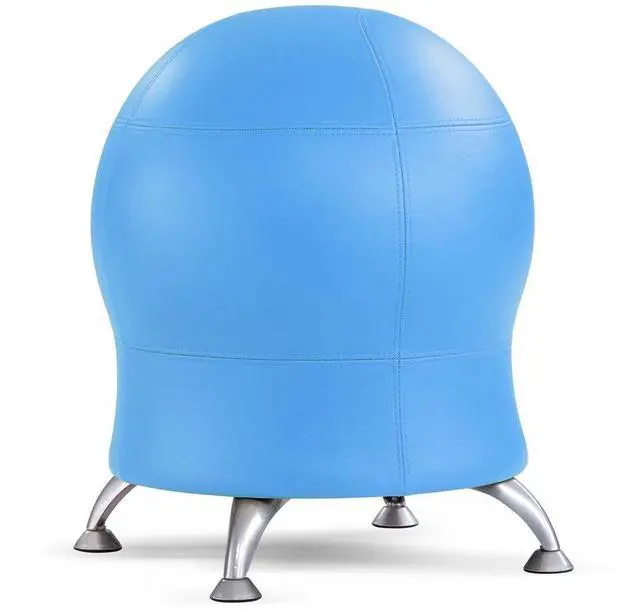 Alt view image 3 of 5 - Safco 4751BUV Zenergy Ball Chair - Backless - Supports Up to 250 lb - Baby Blue Vinyl