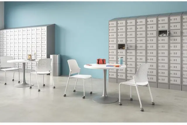 Alt view image 3 of 3 - Triple Continuous Metal Locker Base Addition 35"W x 16"D x 5.75"H - Gray