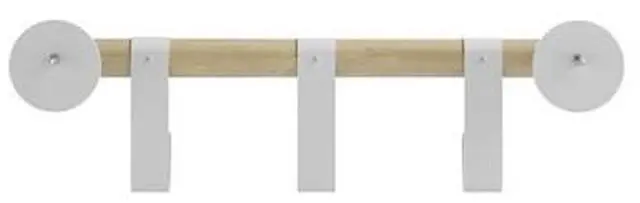 Alt view image 3 of 5 - Resi Coat Wall Rack 3 Hooks