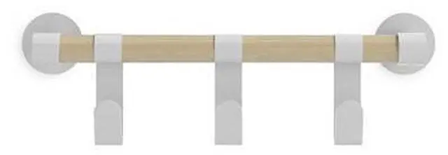 Alt view image 4 of 5 - Resi Coat Wall Rack 3 Hooks
