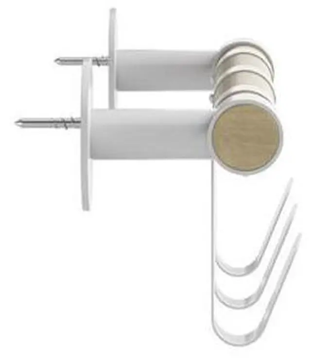Alt view image 5 of 5 - Resi Coat Wall Rack 3 Hooks