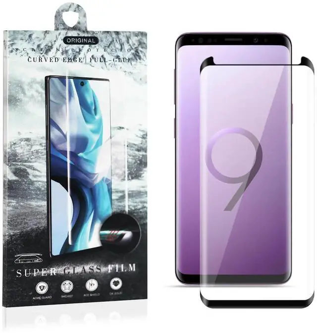 Main image of 3D Curved Edge Shock Resistant Super Glass Screen Protective Cover For SAMSUNG GALAXY S9 PLUS