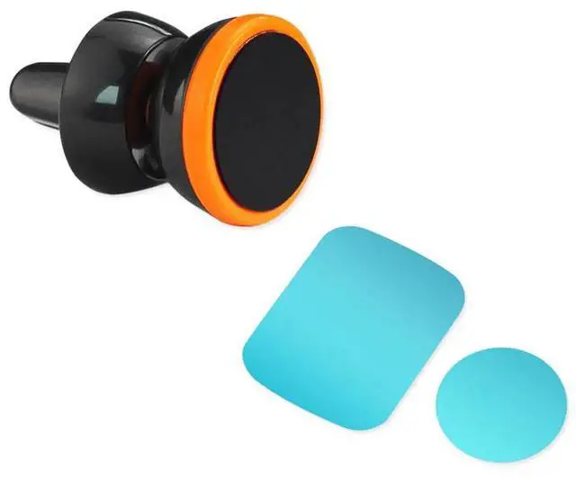 Main image of REIKO UNIVERSAL AIR VENT MAGNETIC CAR MOUNT PHONE HOLDER IN BLACK ORANGE