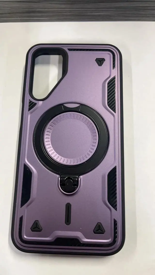 Main image of Reiko 360 Degree Rotating Magnetic Versatile Stand Purple Compatible with iPhone Samsung Galaxy A15 5G