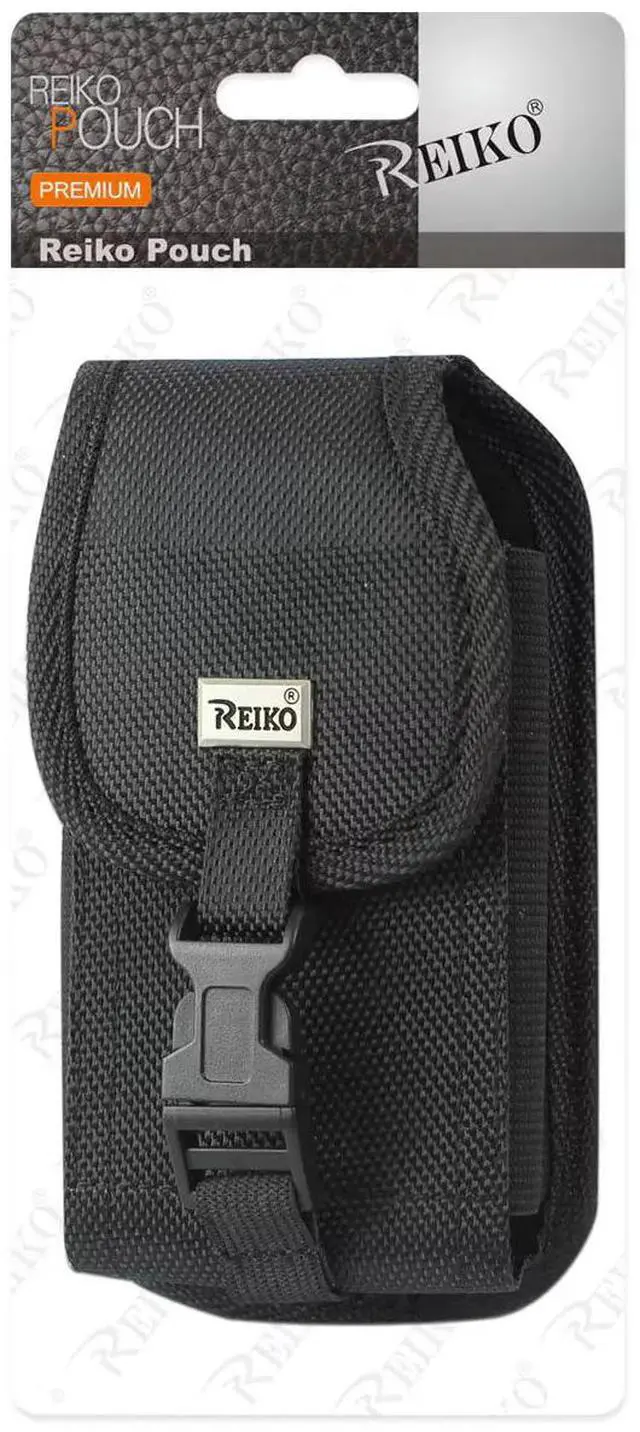 Main image of Reiko Vertical Rugged Pouch With Buckle Clip In Black (6.4X3.5X0.7 Inches)