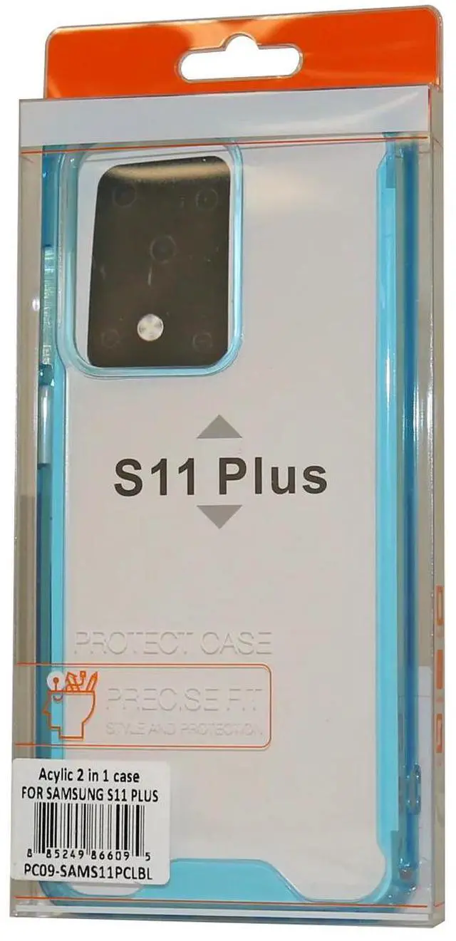Main image of Reiko Samsung S20 ULTRA High quality Tpu Bumper and Clarity PC Case In Blue