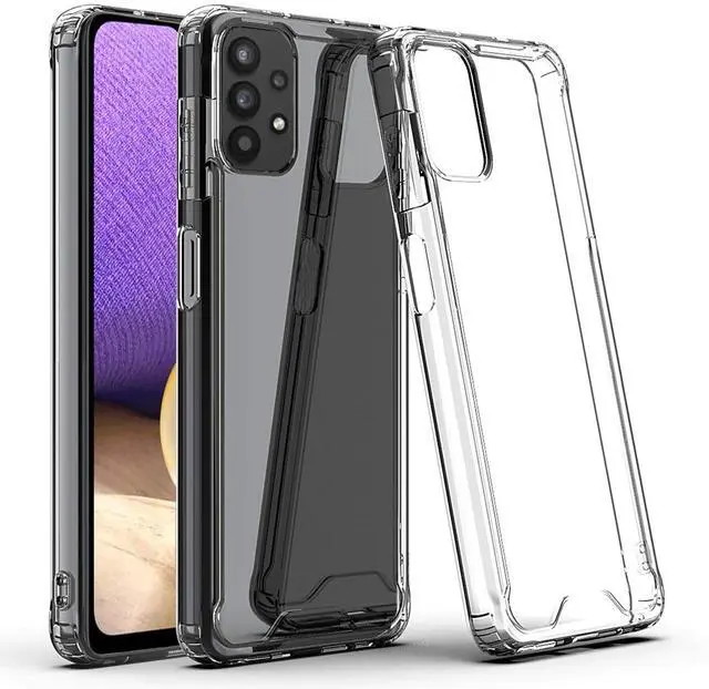 Main image of Reiko High Quality 2X Clean PC and TPU Bumper Case In Clear For  Samsung Galaxy A32 5G