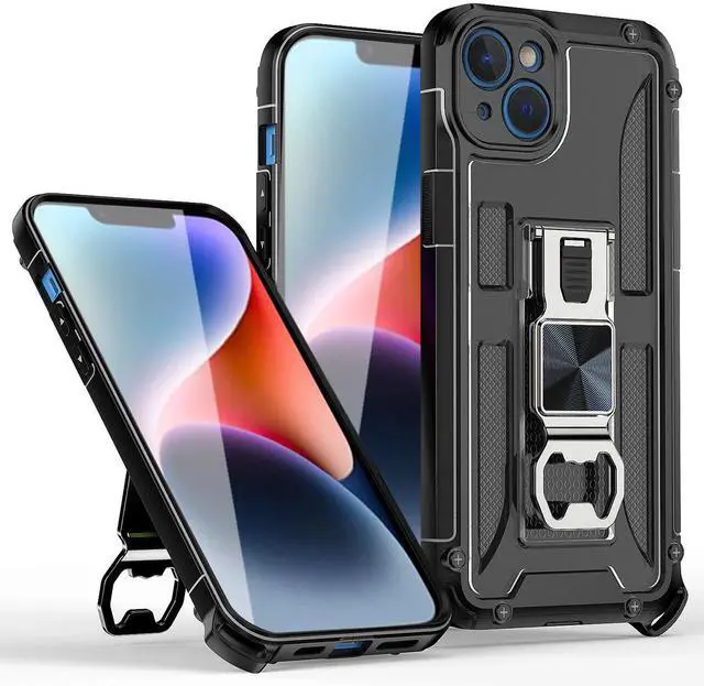 Main image of Kickstand Ring Holder/Bottle Opener with Magnetic Car Mount for IPHONE 14 PLUS In Black