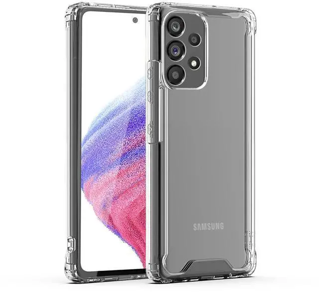 Main image of Reiko High Quality 2X Clean PC and TPU Bumper Case In Clear For Sansung Galaxy A53 5G