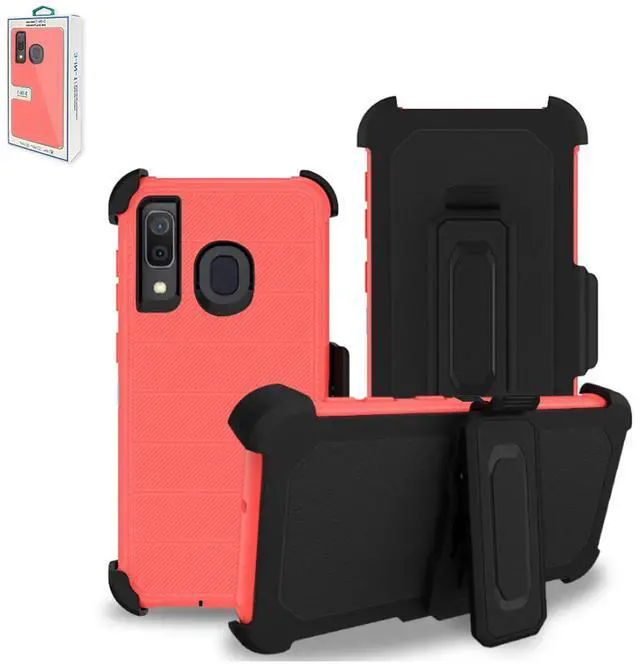 Main image of 3-In-1 Hybrid Heavy Duty Holster Combo Case For In Pink