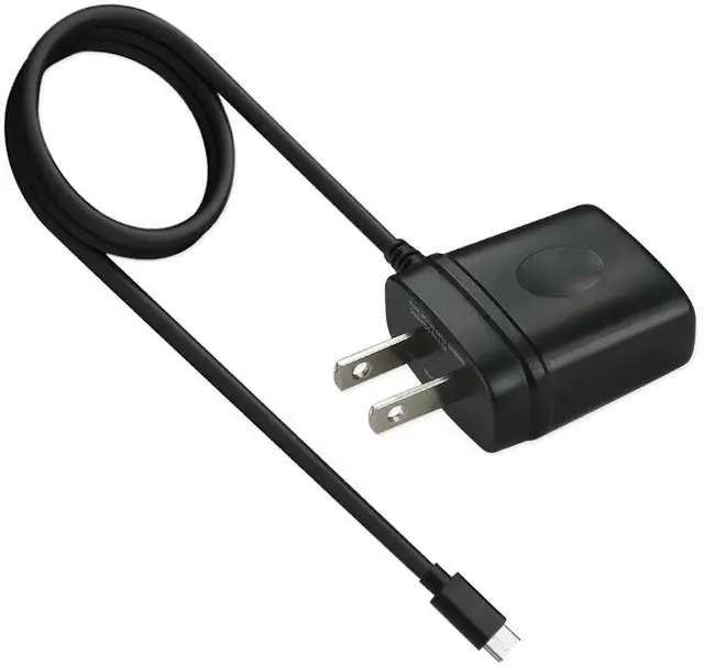 Alt view image 4 of 4 - REIKO PORTABLE TYPE C TRAVEL ADAPTER CHARGER WITH BUILT IN CABLE IN BLACK